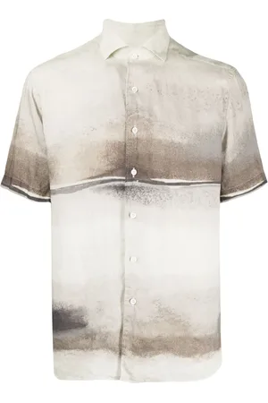 corneliani Camisa manga corta con estampado abstracto