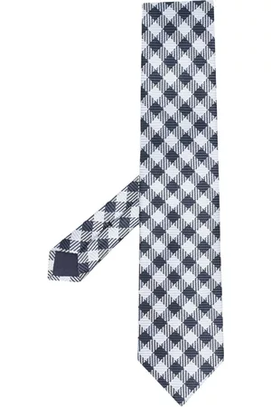 Tom Ford Hombre Pajaritas - Check-pattern silk tie