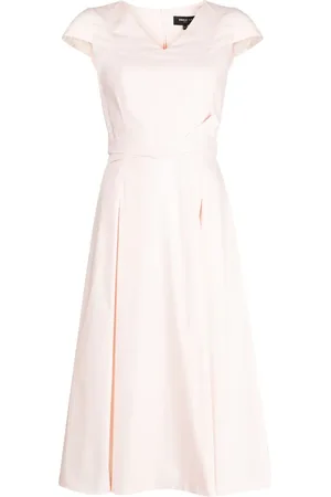 Paule Ka Vestido acampanado con pliegues