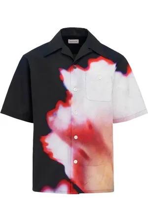 Alexander McQueen Camisa con estampado Solarised Flower