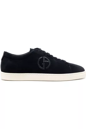 Giorgio Armani Tenis bajos con logo en relieve