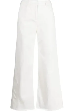 TWP Pantalones acampanados con tiro medio