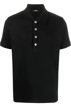 Balmain Playera tipo polo con botones