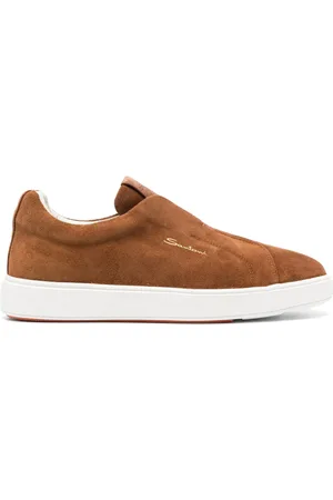 santoni Tenis slip-on de gamuza