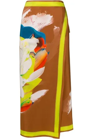 Lenny Niemeyer Falda cruzada con estampado Bloom