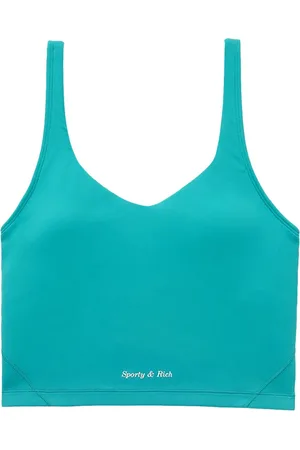 Sporty & Rich Top corto con logo estampado