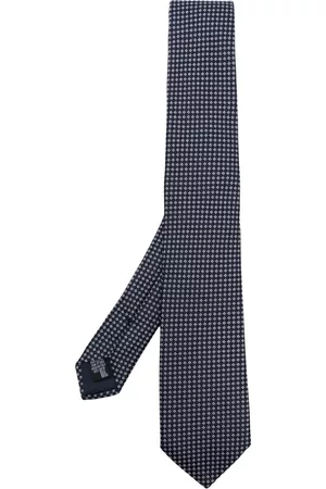 Armani Hombre Pajaritas - Micro-dot print silk tie