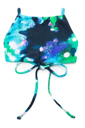 Lenny Niemeyer Top de bikini con estampado de coral