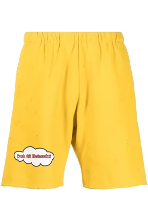 Natasha Zinko Shorts con efecto envejecido