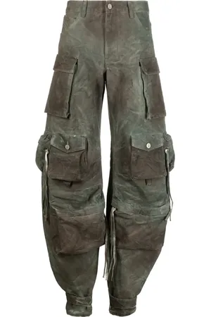 The Attico Jeans cargo con estampado militar