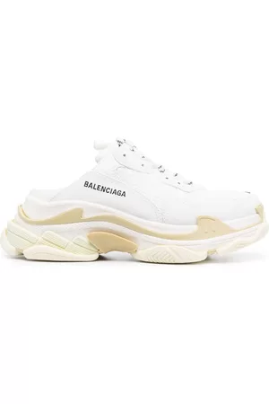 Balenciaga Mujer Zuecos - Triple S faux-leather mules