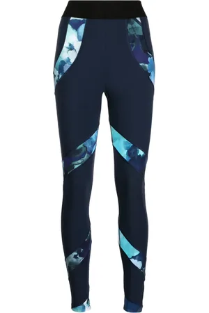 Marchesa Notte Leggins con estampado abstracto y tiro alto