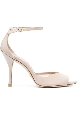 Stuart Weitzman Sandalias de charol con tacón de 110mm