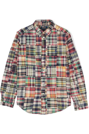 Ralph Lauren Camisa con diseño patchwork y cuadros estampados