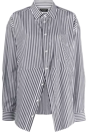 Balenciaga Mujer De rayas - Swing striped cotton shirt