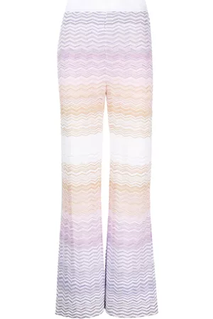 Missoni Mujer Pantalones - Pantalones de punto en zigzag