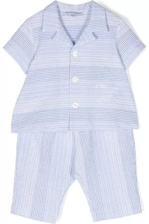 Emporio Armani Pantalones - Stripe-print two-piece set