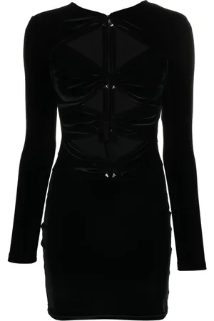 Philipp Plein Vestido midi de chenilla