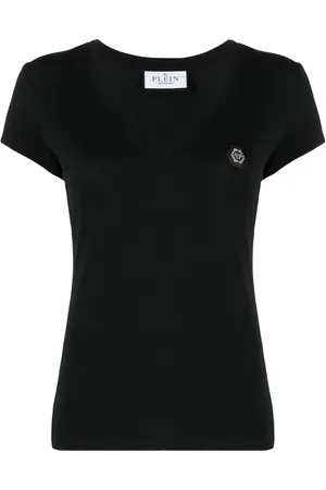 Philipp Plein Playera con cuello en V