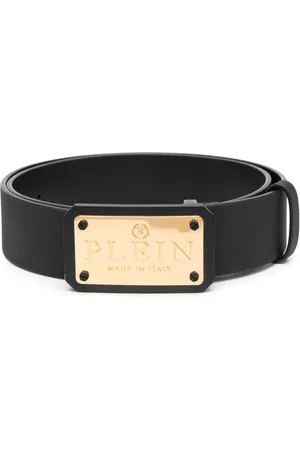Philipp Plein Cinturón con placa del logo