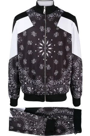 Philipp Plein Traje deportivo con estampado de cachemira
