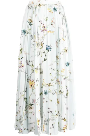Erdem Falda acampanada con estampado floral