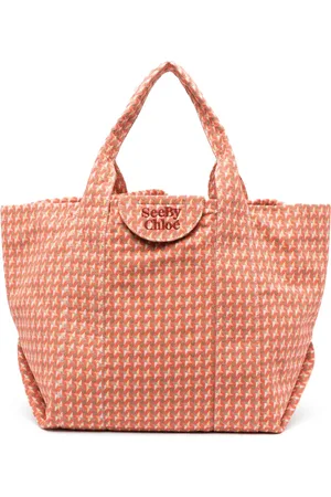 See by Chloé Tote con logo bordado y estampado gráfico
