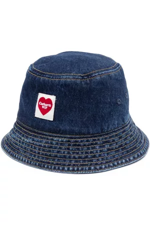 Carhartt Sombreros - Logo-patch denim bucket hat