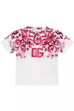 Dolce & Gabbana Playeras originales - Majolica-print cotton T-shirt