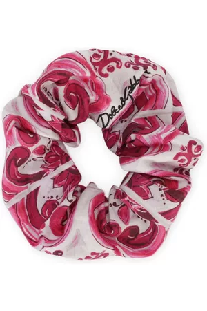 Dolce & Gabbana Niña y chica adolescente Diademas - Majolica-print cotton scrunchie