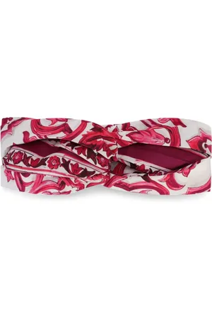 Dolce & Gabbana Banda para el cabello con estampado Mayólica