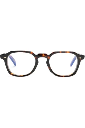 CUTLER & GROSS Lentes con armazón ovalada estilo carey