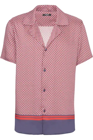 Balmain Camisa manga corta con monograma estampado