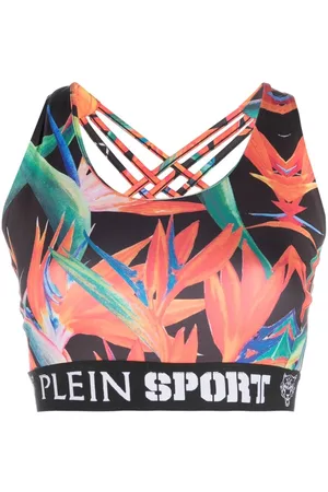 Philipp Plein Mujer Deportivos - Brasier estilo jogging con estampado botánico