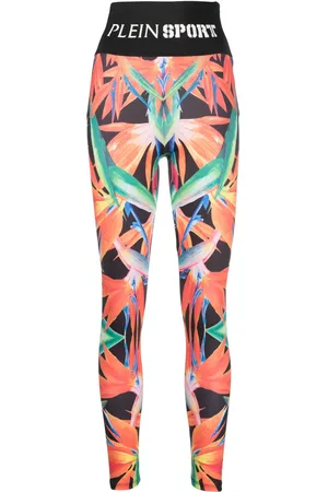 Philipp Plein Leggins stretch con estampado floral