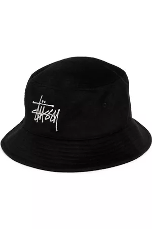 STUSSY Hombre Sombreros - Sombrero de pescador Fuzzy con logo bordado
