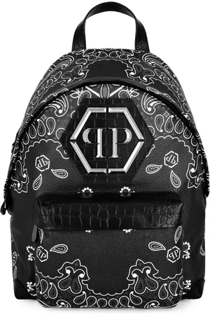 Philipp Plein Mochila con placa del logo