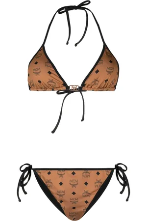 MCM Bikini con monograma estampado