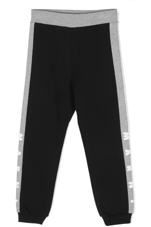 Marni Pants texturizados con logo estampado