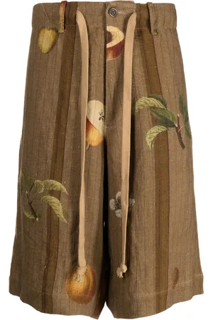 UMA WANG Bermudas con frutas estampadas