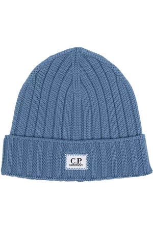 C.P. Company Hombre Gorros - Logo-patch ribbed wool beanie