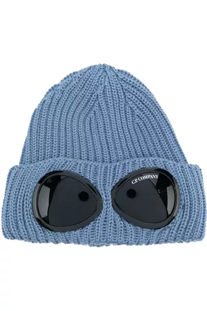 C.P. Company Hombre Gorros - Goggles-detail ribbed wool beanie
