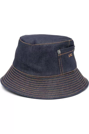 A.P.C. Hombre Sombreros - Contrast stitching bucket hat