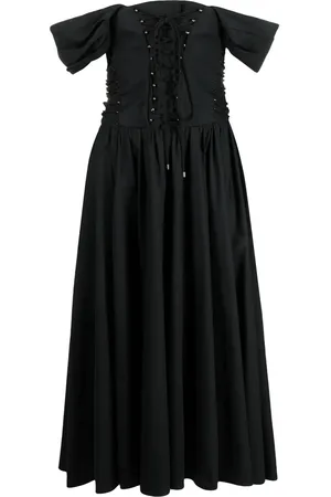 Serafini Vestido midi con hombros descubiertos