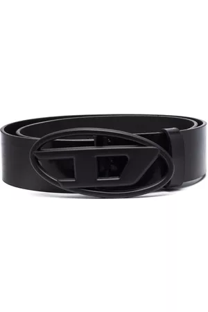 Diesel Cinturones - B-1dr logo-buckle leather belt