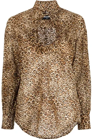Dsquared2 Blusa con estampado de leopardo