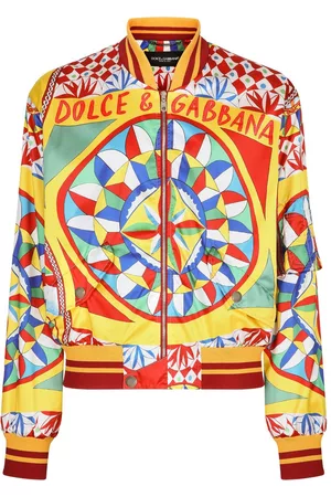Dolce & Gabbana Hombre Bomber - Chamarra bomber con estampado Carretto