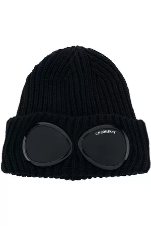 C.P. Company Hombre Gorros - Goggles-detail ribbed wool beanie