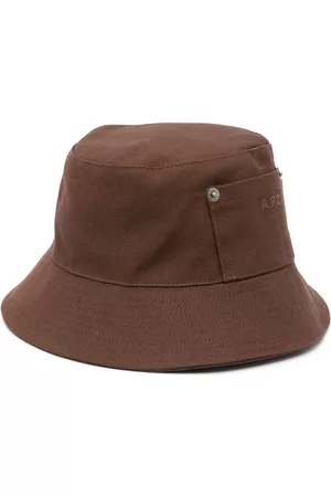 A.P.C. Hombre Sombreros - Patch bucket hat