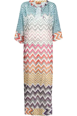 Missoni Vestido largo con estampado en zigzag